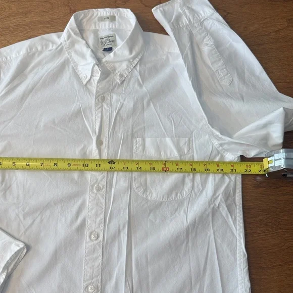 J. Crew Stretch Slim Fit White Button Down Shirt - Picture 5 of 8